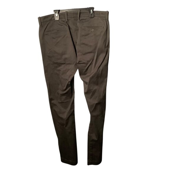 J.Crew Stretch Slim Fit Mens Pants W34 L32 Cotton/Elastane Blend Dark Brown - Picture 3 of 6